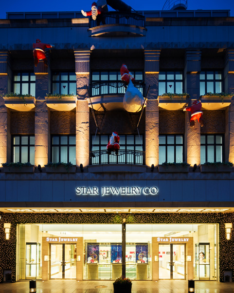 クリスマスのスタージュエリー元町本店