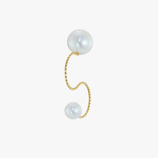 【SJX W】PEARL CUFF PIERCE, , small