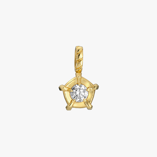 【SJX W】LAB-GROWN DIAMOND (SYNTHETIC DIAMOND) CHARM 0.10ct, , small