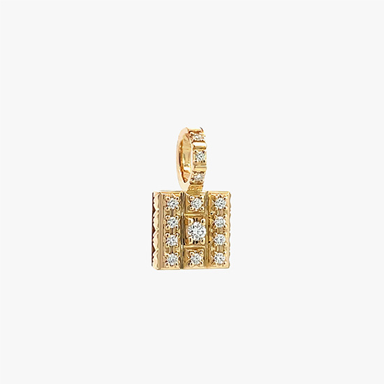 DIAMOND SQUARE CHARM (S), , small