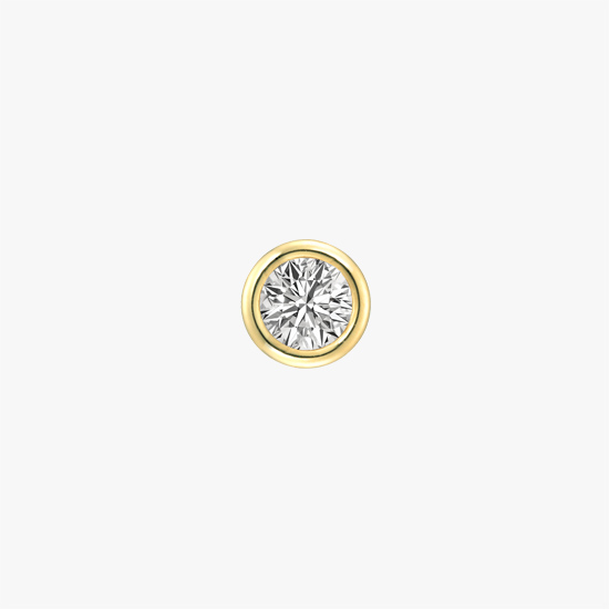 【SJX W】LAB-GROWN DIAMOND (SYNTHETIC DIAMOND) STUD PIERCED EARRING 0.30ct, , small