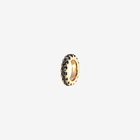 BLACK DIAMOND MINI RING CHARM, , small