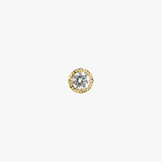 DIAMOND PIERCED EARRING 0.10ct, , small