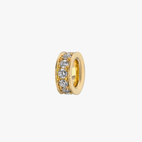 DIAMOND MINI RING CHARM(YELLOW GOLD), , small