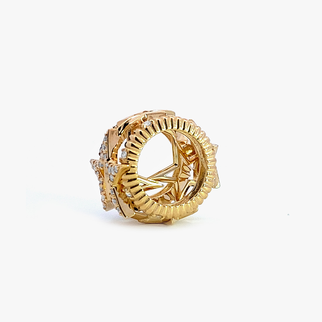 STARS RING CHARM (L), , large