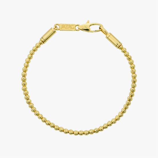 GOLD GLITTER BRACELET 16cm, , small