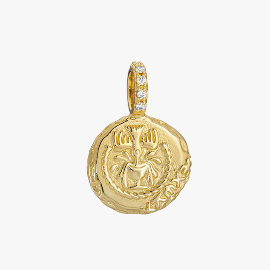 DIAMOND COIN CHARM, , small