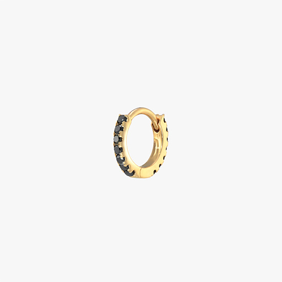 CLICK HOOP PIERCED EARRING (SS), , small