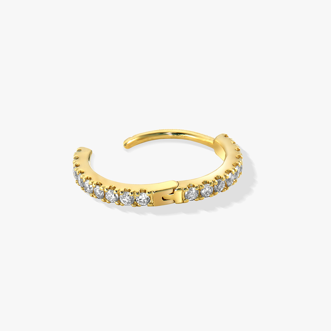 CLICK HOOP PIERCED EARRING (S), , large