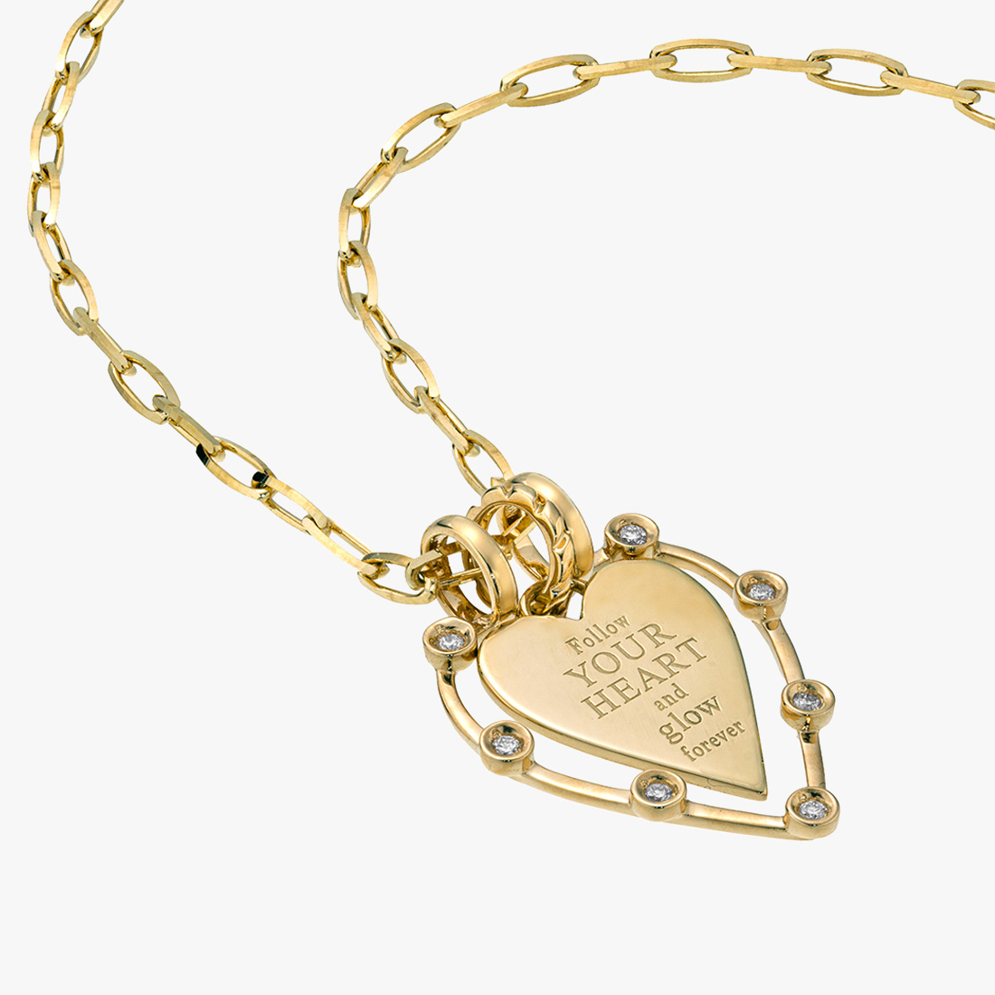 HEART PLATE CHARM, , large