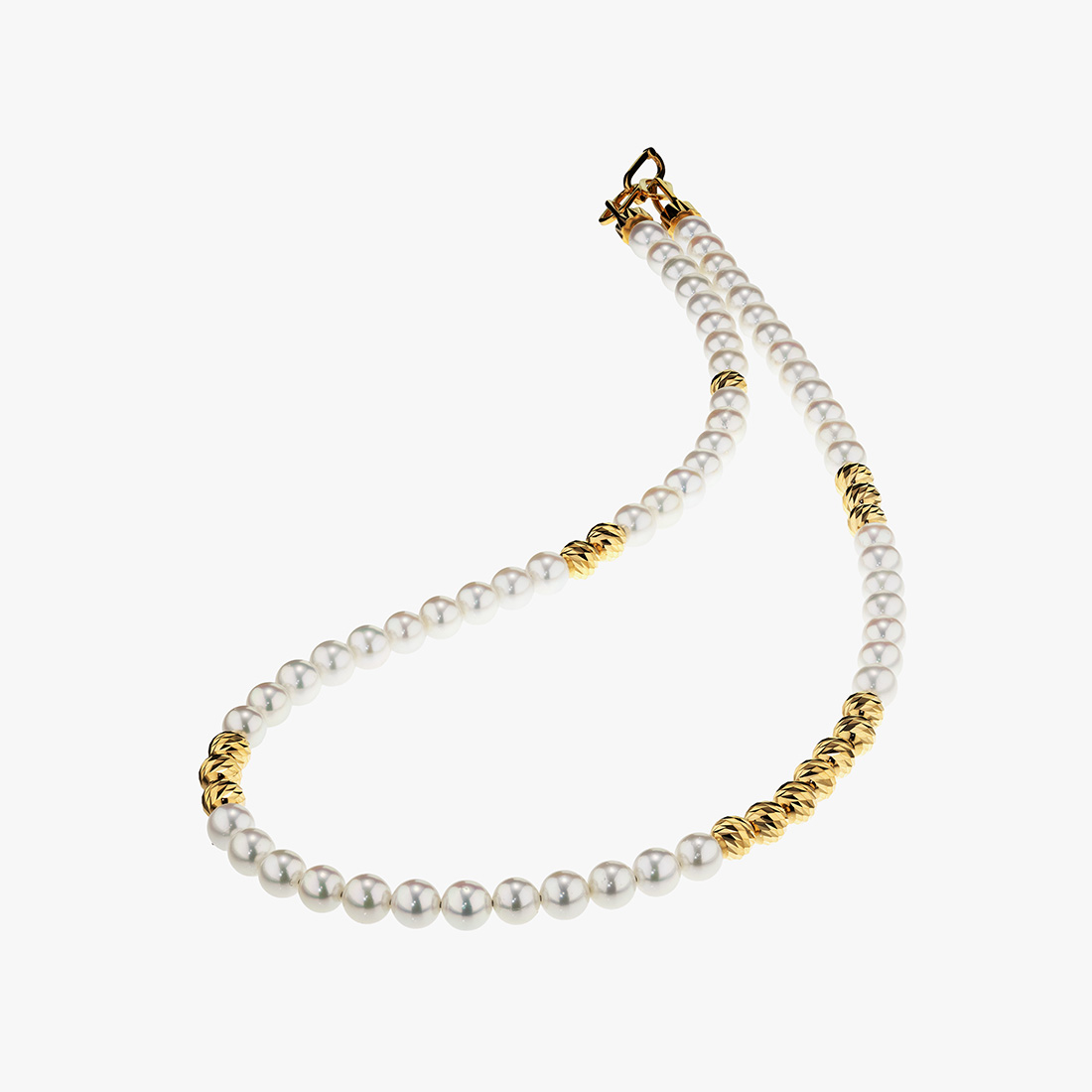 PEARL GLITTER NECKLACE 50cm, , large