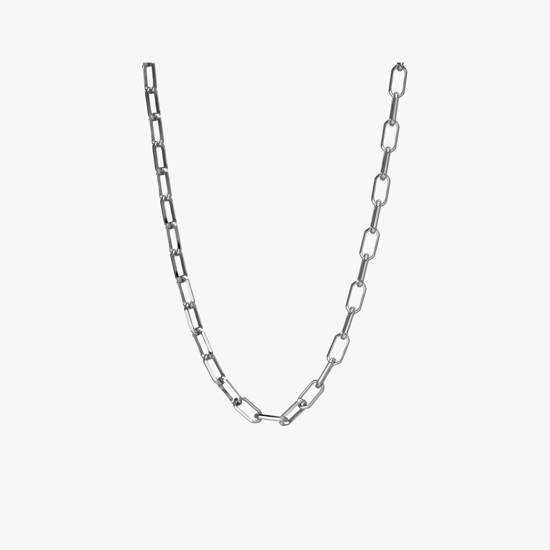 WHITE GOLD CHAIN 50cm, , large