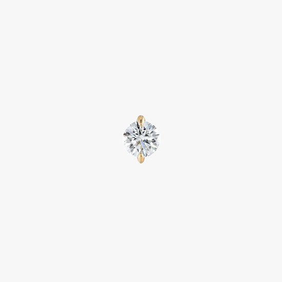 【SJX W】LAB-GROWN DIAMOND (SYNTHETIC DIAMOND) SEMI NUDE PIERCED EARRING 0.20ct, , small