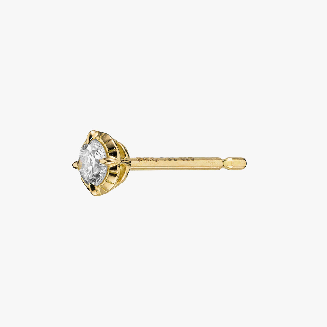 DIAMOND PIERCED EARRING 0.10ct, , large