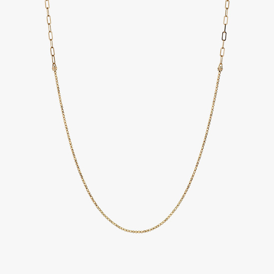 MIX LINK GLITTER NECKLACE, , small