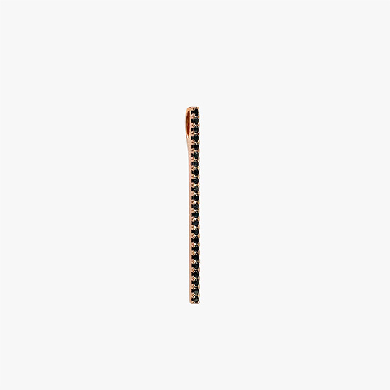 【SJX W】BLACK DIAMOND BAR CHARM, , small