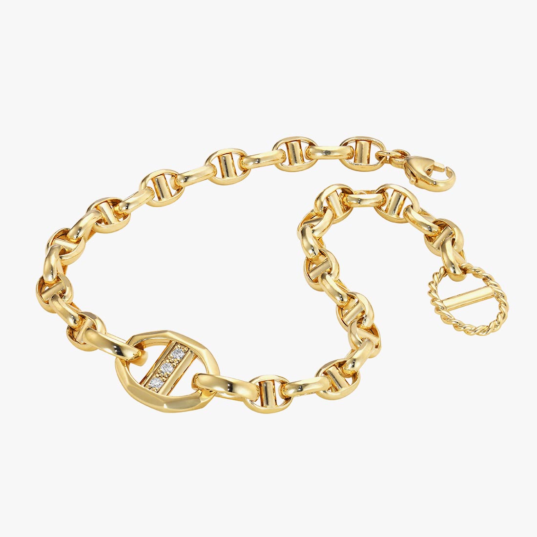 ANCHOR CHAIN BRACELET, , large