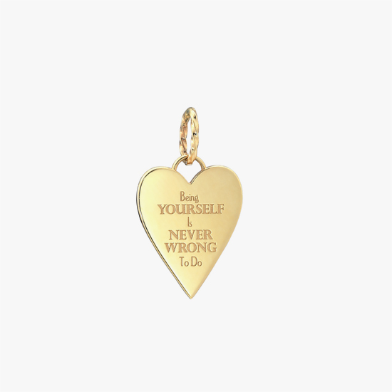 【SJX W】HEART PLATE CHARM, , small