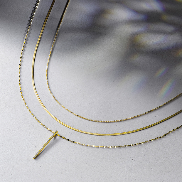 【SJX W】GOLD CHAIN CHOKER, , large