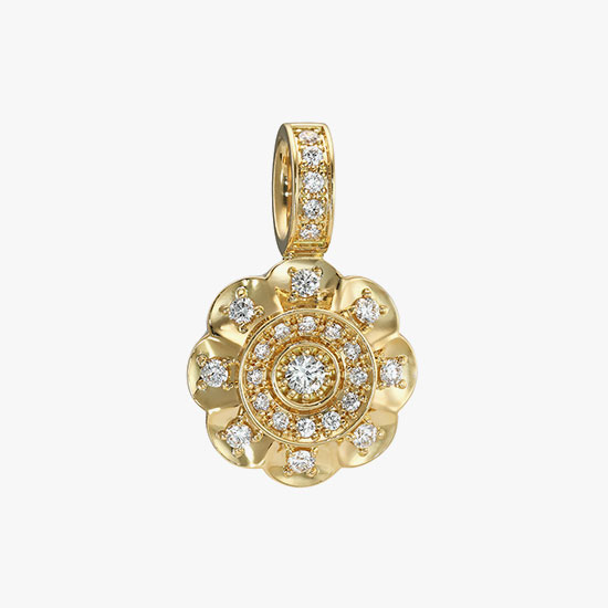 DIAMOND FLOWER CHARM, , small