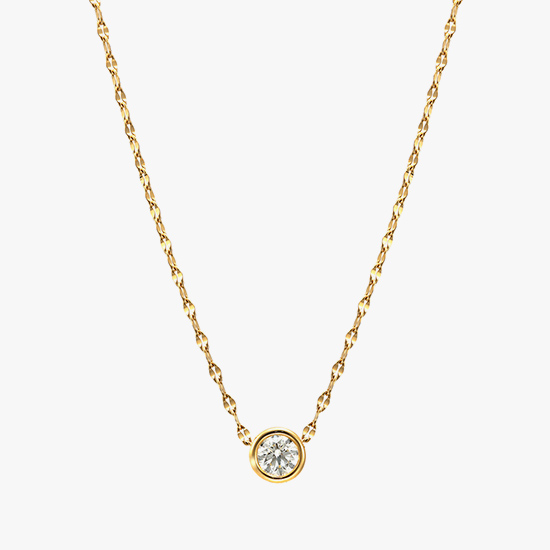 【SJX W】LAB-GROWN DIAMOND (SYNTHETIC DIAMOND)NECKLACE 0.50ct, , small