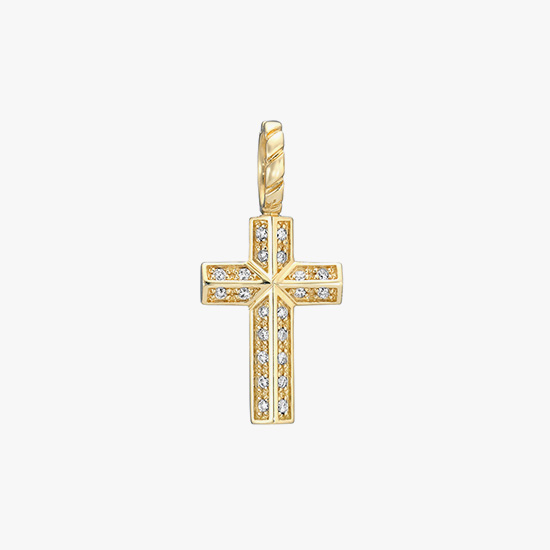DIAMOND CROSS CHARM(S), , small