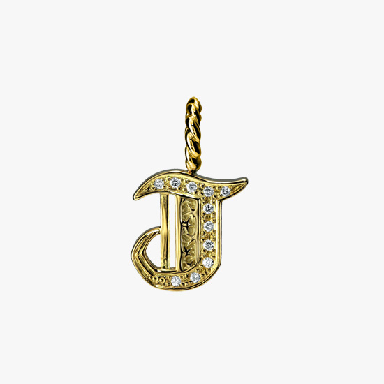 INITIAL CHARM (J), , small