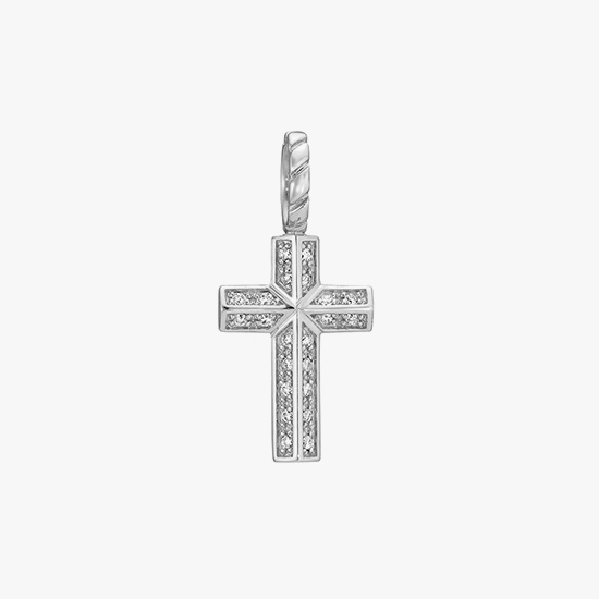 DIAMOND CROSS CHARM(S), , small