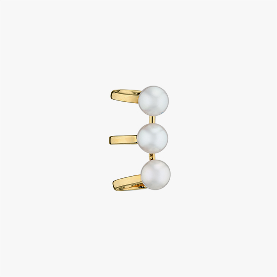 【SJX W】PEARL EAR CUFF, , small