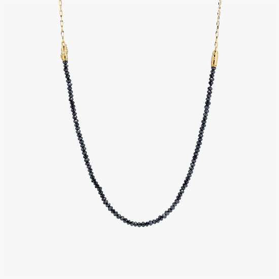 BLACK DIAMOND&CHAIN NECKLACE, , small