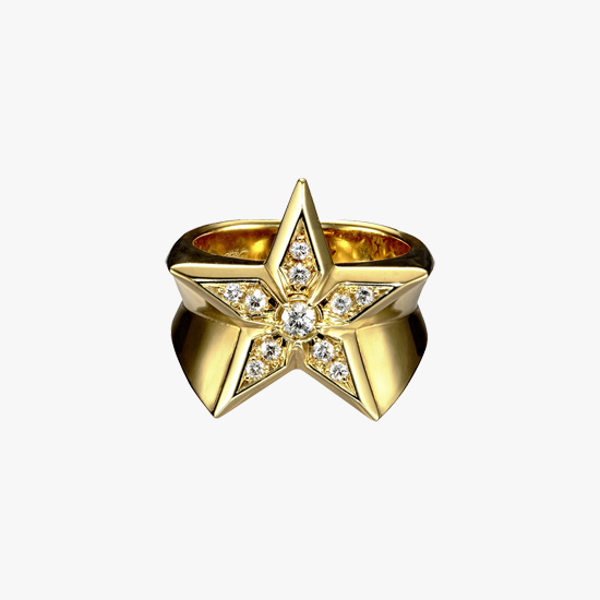 DIAMOND STAR RING, , small
