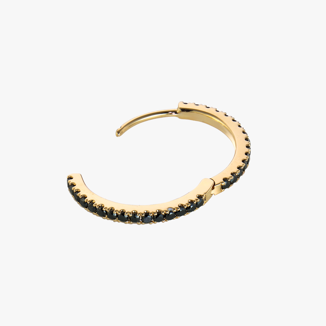 CLICK HOOP PIERCED EARRING (M), , large