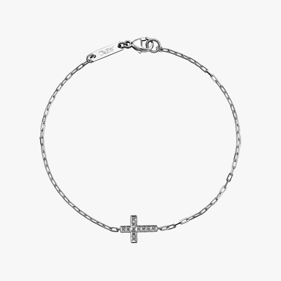 DIAMOND CROSS BRACELET, , small