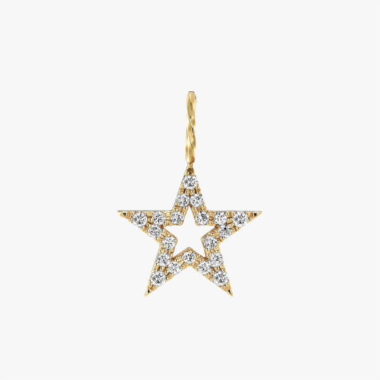 【SJX W】DIAMOND STAR CHARM(M), , small