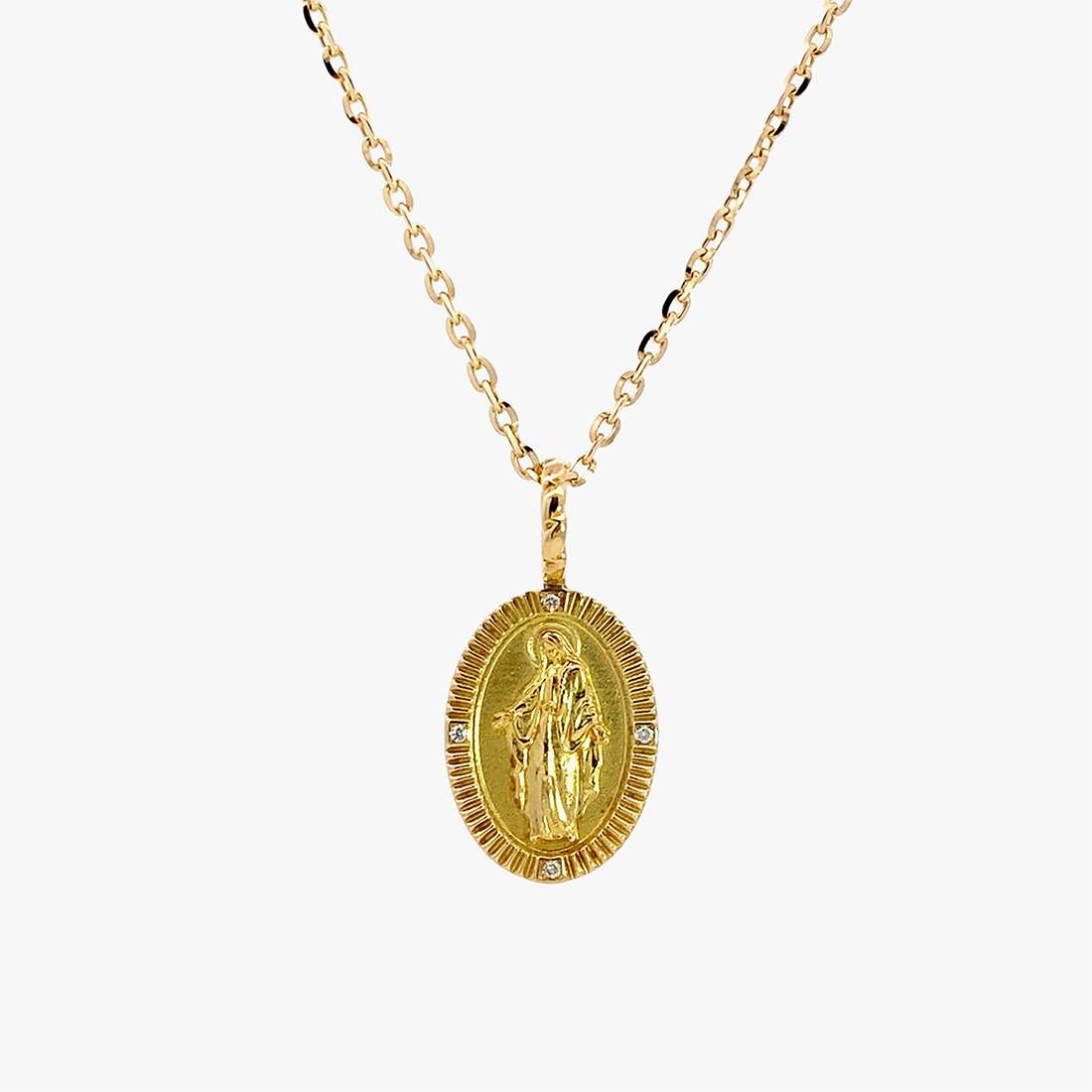 DIAMOND MARIA MEDAI CHARM, , large