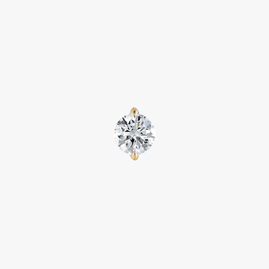 【SJX W】LAB-GROWN DIAMOND (SYNTHETIC DIAMOND) SEMI NUDE PIERCED EARRING 0.30ct, , small