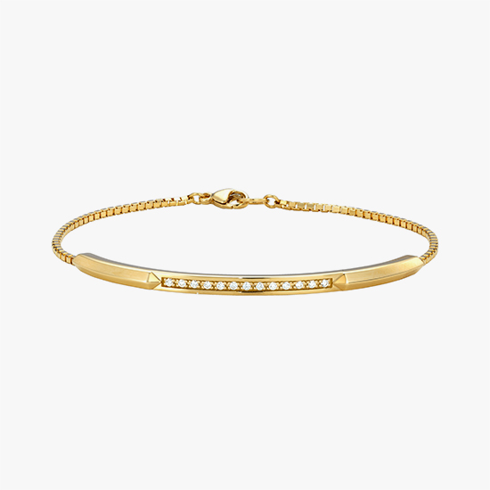 DIAMOND BAR BRACELET, , small