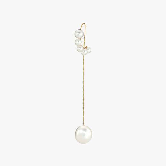 【SJX W】PEARL LONG PIERCED EARRING, , small