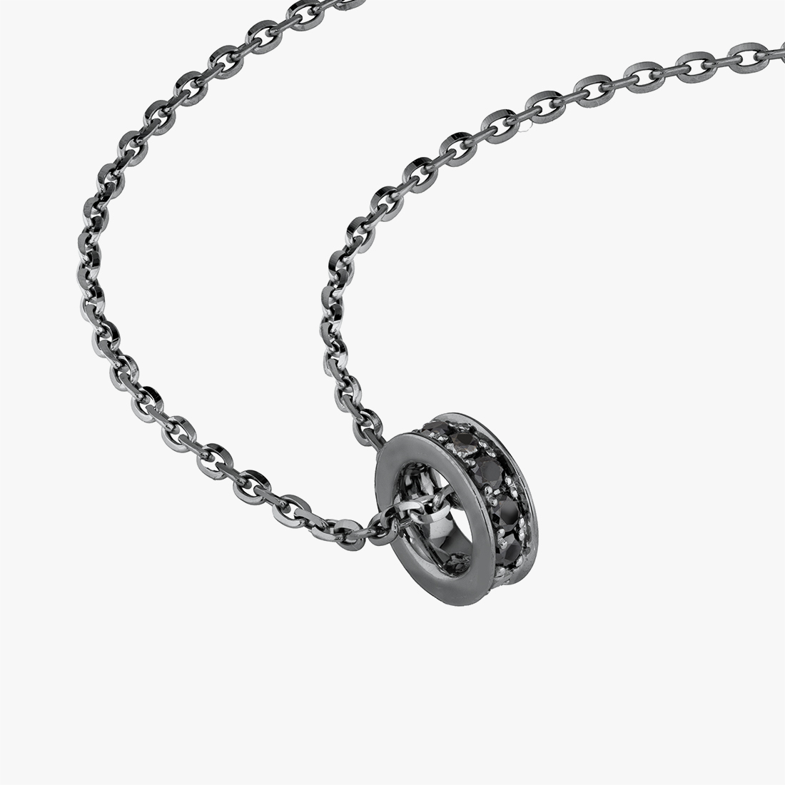 BLACK DIAMOND MINI RING CHARM, , large