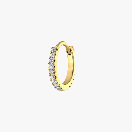 CLICK HOOP PIERCED EARRING (S), , small