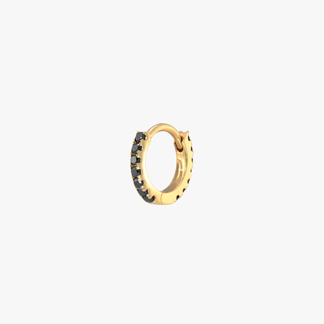 CLICK HOOP PIERCED EARRING (SS), , large