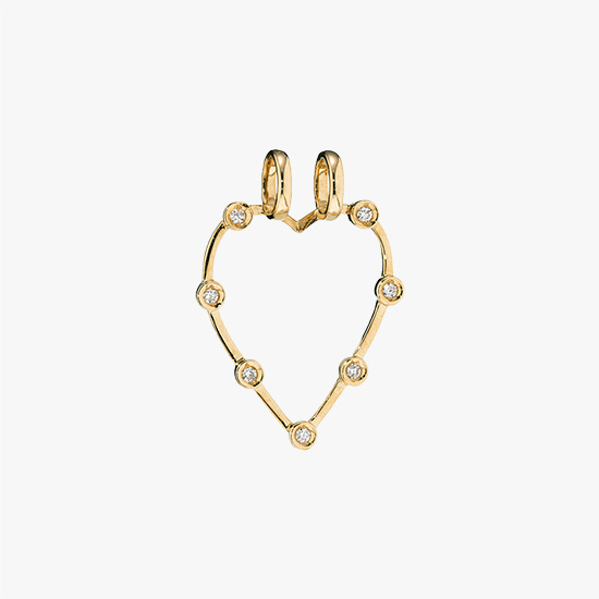 HEART FRAME CHARM, , small