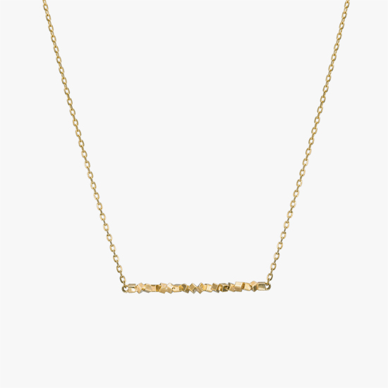 【SJX W】TEXTURE BAR NECKLACE, , small
