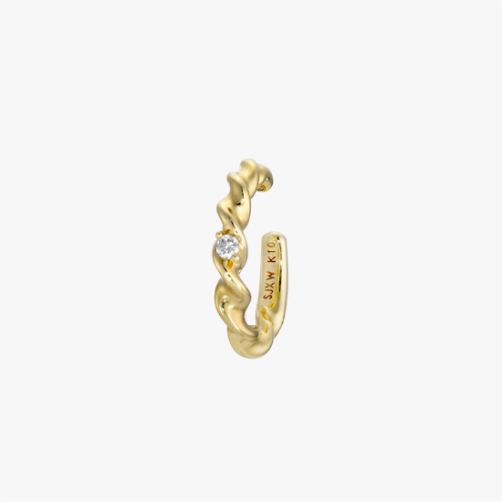 【SJX W】DIAMOND EAR CUFF, , small