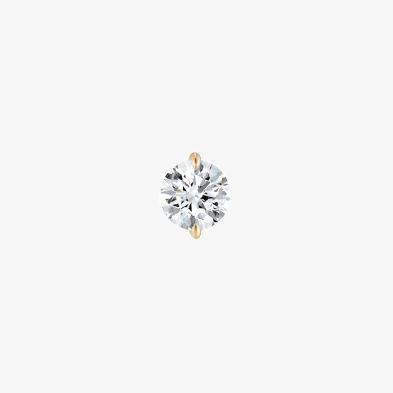 【SJX W】LAB-GROWN DIAMOND (SYNTHETIC DIAMOND) SEMI NUDE PIERCED EARRING 0.50ct, , small