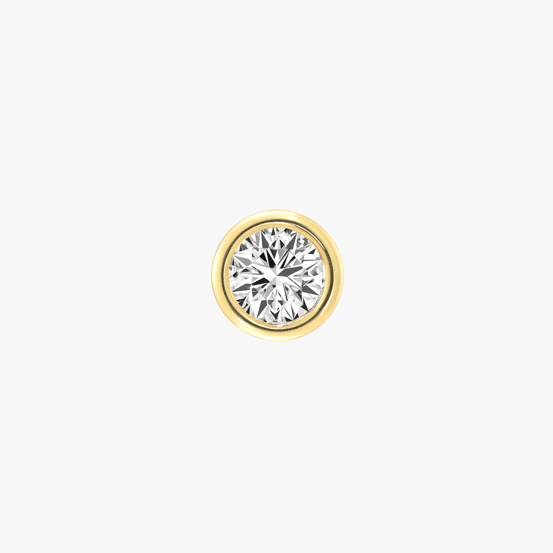 【SJX W】LAB-GROWN DIAMOND (SYNTHETIC DIAMOND) STUD PIERCED EARRING 0.50ct, , large