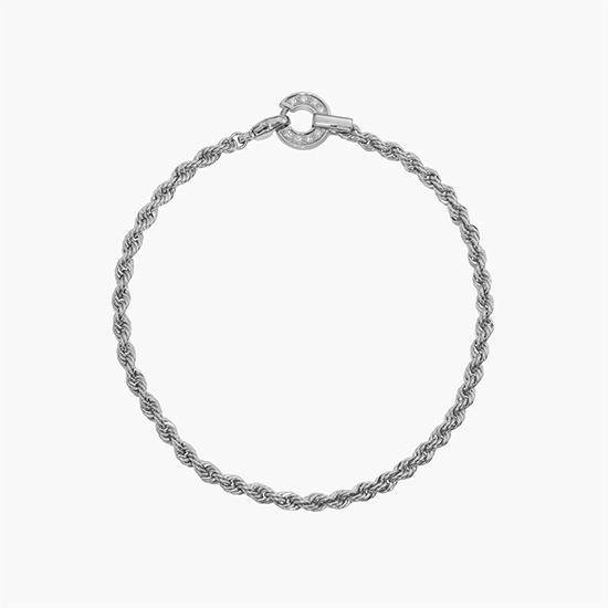 DIAMOND ROPE CHAIN BRACELET, , small
