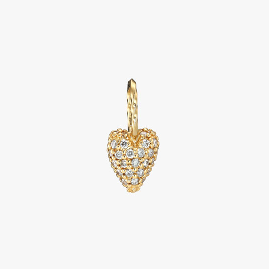 【SJX W】DIAMOND HEART PAVE CHARM(S), , small