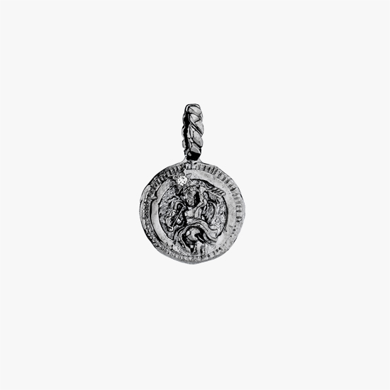 DIAMOND COIN CHARM, , small