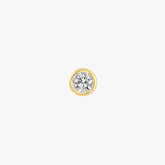 【SJX W】LAB-GROWN DIAMOND (SYNTHETIC DIAMOND) STUD PIERCED EARRING 0.20ct, , small